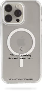 Oriental case iPhone 13 mini transparent MagSafe case We Are All Searching Black (11.32) pr_0061737  in the online store Oriental Case in Kyiv from the Ukrainian brand Orientalcase ✅