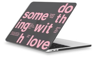 Oriental case black matte MacBook Pro 14 M1 | M2 | M3 (2021-2024) With Love Pink (11.37) pr_0078350  in the online store Oriental Case in Kyiv from the Ukrainian brand Orientalcase ✅
