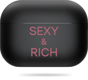 Чохол Oriental case чорний матовий силіконовий для AirPods Pro 2 SEXY and RICH Pink (10.21) pr_0065969  купити в інтернет-магазині Oriental Case в Києві від українського бренду Orientalcase ✅