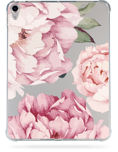 Oriental case iPad Air 3 10.5 (2019) transparent shockproof case Flowers Peony (1.8) pr_0066202  in the online store Oriental Case in Kyiv from the Ukrainian brand Orientalcase ✅