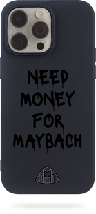 Oriental case iPhone 13 mini black silicone case Need_Money_For_Maybach (31.10) pr_0062138  in the online store Oriental Case in Kyiv from the Ukrainian brand Orientalcase ✅