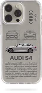 Oriental case iPhone 14 plus transparent plastic ROCK case Audi S4 (33.4) pr_0049801  in the online store Oriental Case in Kyiv from the Ukrainian brand Orientalcase ✅