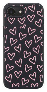 Чохол Oriental case iPhone 16e / 17e чорний силіконовий Heart Spring Pink (18.14) pr_0075692_16e17e купити в інтернет-магазині Oriental Case в Києві від українського бренду Orientalcase ✅