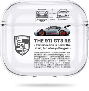 Чохол Oriental case прозорий силіконовий для AirPods 3 Porsche&nbsp;911 GT3 (33.1) pr_0065770  купити в інтернет-магазині Oriental Case в Києві від українського бренду Orientalcase ✅