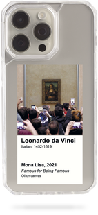 Чохол Oriental case iPhone 16 Pro прозорий пластиковий EVO Mona Lisa (13.24) pr_0073245  купити в інтернет-магазині Oriental Case в Києві від українського бренду Orientalcase ✅