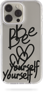 Oriental case iPhone 16 Pro Max transparent plastic ROCK case Be Yourself Black (17.3) pr_0072307  in the online store Oriental Case in Kyiv from the Ukrainian brand Orientalcase ✅