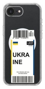 Чохол Oriental case iPhone 16e / 17e прозорий MagSafe Ticket Ukraine (14.1) pr_0075343_16e17e купити в інтернет-магазині Oriental Case в Києві від українського бренду Orientalcase ✅