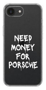 Чохол Oriental case iPhone 16e / 17e прозорий пластиковий ROCK Need Money For PORSCHE White (31.8.2) pr_0075393_16e17e купити в інтернет-магазині Oriental Case в Києві від українського бренду Orientalcase ✅