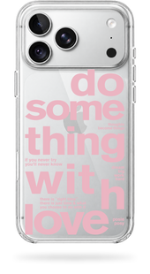 Чохол Oriental case iPhone 18 pro max прозорий пластиковий ROCK With Love Pink (11.37) Bordo (11.37) купити в інтернет-магазині Oriental Case в Києві від українського бренду Orientalcase ✅