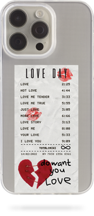 Чохол Oriental case iPhone 14 plus прозорий силіконовий Love Day (17.5) pr_0048403  купити в інтернет-магазині Oriental Case в Києві від українського бренду Orientalcase ✅