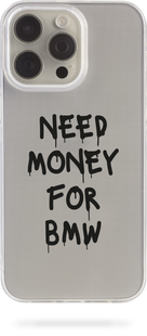 Чохол Oriental case iPhone XR прозорий силіконовий Need Money For BMW Black (31.1) pr_0068408  купити в інтернет-магазині Oriental Case в Києві від українського бренду Orientalcase ✅