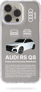 Чохол Oriental case iPhone 13 прозорий силіконовий протиударний AUDI_RSQ8Wh pr_0077918  купити в інтернет-магазині Oriental Case в Києві від українського бренду Orientalcase ✅