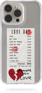 Чохол Oriental case iPhone 14 pro max прозорий силіконовий протиударний Love Day (17.5) pr_0046993  купити в інтернет-магазині Oriental Case в Києві від українського бренду Orientalcase ✅