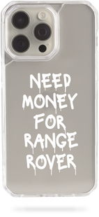 Чохол Oriental case iPhone 13 прозорий пластиковий EVO Need Money For RANGE ROVER White (31.7.2) pr_0055844  купити в інтернет-магазині Oriental Case в Києві від українського бренду Orientalcase ✅