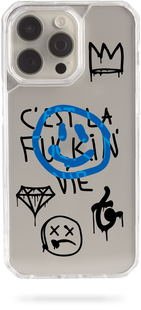 Oriental case iPhone 11 transparent plastic EVO case Fuckin Smile Black (13.33) pr_0068178  in the online store Oriental Case in Kyiv from the Ukrainian brand Orientalcase ✅