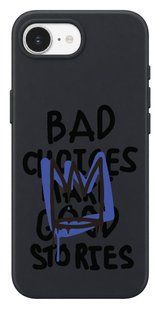Чохол Oriental case iPhone 16e / 17e чорний силіконовий Bad Choices Black (11.23) pr_0075795_16e17e купити в інтернет-магазині Oriental Case в Києві від українського бренду Orientalcase ✅