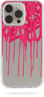 Oriental case iPhone 14 transparent plastic ROCK case Graffiti Spring Pink (3.6) pr_0051296  in the online store Oriental Case in Kyiv from the Ukrainian brand Orientalcase ✅