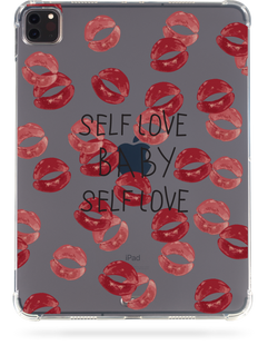 Чохол накладка Oriental case iPad Pro 11 (2022/2021/2020/2018) прозорий (with Pencil holder) Self Love Black (17.8) pr_0066762  купити в інтернет-магазині Oriental Case в Києві від українського бренду Orientalcase ✅