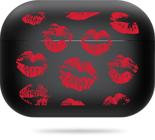 Чохол Oriental case чорний матовий силіконовий для AirPods Pro 3 Love Red Lips (17.11) APP3-0065980 купити в інтернет-магазині Oriental Case в Києві від українського бренду Orientalcase ✅