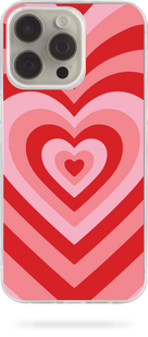 Чохол Oriental case iPhone 13 прозорий силіконовий Hearts Pattern Red (18.8) pr_0055270  купити в інтернет-магазині Oriental Case в Києві від українського бренду Orientalcase ✅