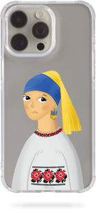 Чохол Oriental case iPhone 14 pro прозорий силіконовий протиударний Teplo.v Divchyna (19.65) pr_0062604  купити в інтернет-магазині Oriental Case в Києві від українського бренду Orientalcase ✅