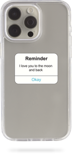 Oriental case iPhone 16 Pro Max transparent plastic ROCK case Love Reminder (17.2) pr_0072310  in the online store Oriental Case in Kyiv from the Ukrainian brand Orientalcase ✅