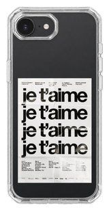 Чохол Oriental case iPhone 16e / 17e прозорий пластиковий EVO Je Taime Black (10.14) pr_0074846_16e17e купити в інтернет-магазині Oriental Case в Києві від українського бренду Orientalcase ✅