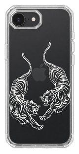Oriental case iPhone 16e / 17e transparent plastic EVO case Tigers White (8.9) pr_0074946_16e17e in the online store Oriental Case in Kyiv from the Ukrainian brand Orientalcase ✅
