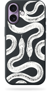 Case Oriental case iPhone 17 transparent silicone Twice Snakes White (8.12.1) pr_2200133 in the online store Oriental Case in Kyiv from the Ukrainian brand Orientalcase ✅