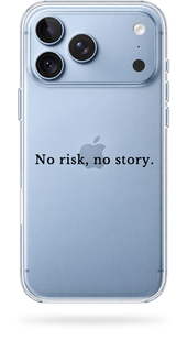 Чохол Oriental case iPhone 18 pro max прозорий пластиковий ROCK No risk, no story Black (11.69) pr_0085 купити в інтернет-магазині Oriental Case в Києві від українського бренду Orientalcase ✅