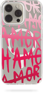 Oriental case iPhone 16 Pro transparent MagSafe case Amor Pink (11.34) pr_0073492  in the online store Oriental Case in Kyiv from the Ukrainian brand Orientalcase ✅