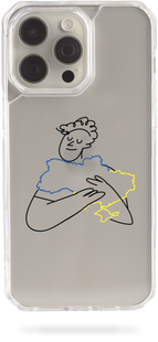 Oriental case iPhone 16 Pro Max transparent plastic EVO case Ukraine Lover (19.43) pr_0071582  in the online store Oriental Case in Kyiv from the Ukrainian brand Orientalcase ✅