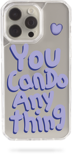 Oriental case iPhone 14 pro max transparent plastic EVO case You Can Purple (11.36) pr_0047351  in the online store Oriental Case in Kyiv from the Ukrainian brand Orientalcase ✅
