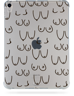 Oriental case iPad 11 (2025) transparent case (with Pencil holder) Boobs 2.0 Black (6.2) pr_0080431  in the online store Oriental Case in Kyiv from the Ukrainian brand Orientalcase ✅