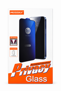 Захисне скло MOSSILY Privacy антишпигун для iPhone 13 Pro / iPhone 13 / iPhone 14 / iPhone 16e OC-GL-IP13-14-16E-MOS-PR-BK купити в інтернет-магазині Oriental Case в Києві від українського бренду Orientalcase ✅