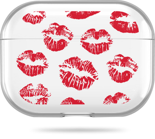 Чохол Oriental case прозорий силіконовий для AirPods Pro 2 Love Red Lips (17.11) pr_0065931  купити в інтернет-магазині Oriental Case в Києві від українського бренду Orientalcase ✅