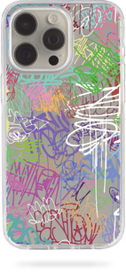 Oriental case iPhone 14 plus transparent plastic ROCK case Graffiti Color (3.3) pr_0049513  in the online store Oriental Case in Kyiv from the Ukrainian brand Orientalcase ✅