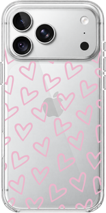 Чохол Oriental case iPhone 18 pro max прозорий пластиковий ROCK Hearts Spring Pink (18.14) Bordo (18.14.5) купити в інтернет-магазині Oriental Case в Києві від українського бренду Orientalcase ✅