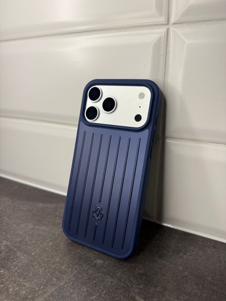 Алюмінієвий кейс для iPhone 17 Pro Max / 18 Pro Max &mdash; синій OC-ALU-17PM18PM-BL купити в інтернет-магазині Oriental Case в Києві від українського бренду Orientalcase ✅