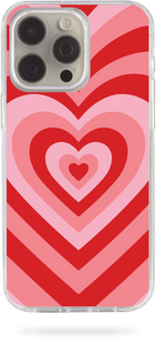 Oriental case iPhone 14 transparent plastic ROCK case Hearts Pattern Red (18.8) pr_0051300  in the online store Oriental Case in Kyiv from the Ukrainian brand Orientalcase ✅