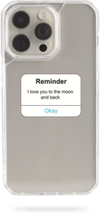 Oriental case iPhone 14 transparent plastic EVO case Love Reminder (17.2) pr_0050805  in the online store Oriental Case in Kyiv from the Ukrainian brand Orientalcase ✅