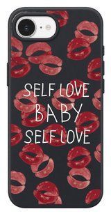 Чохол Oriental case iPhone 16e / 17e чорний силіконовий Self Love White (17.8) pr_0075705_16e17e купити в інтернет-магазині Oriental Case в Києві від українського бренду Orientalcase ✅
