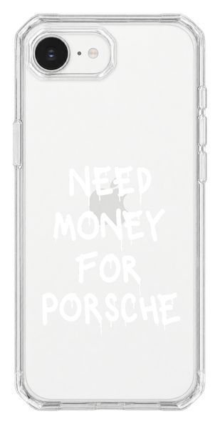 Чохол Oriental case iPhone 16e / 17e прозорий пластиковий EVO Need Money For PORSCHE White (31.8.2) pr_0074805_16e17e купити в інтернет-магазині Oriental Case в Києві від українського бренду Orientalcase ✅