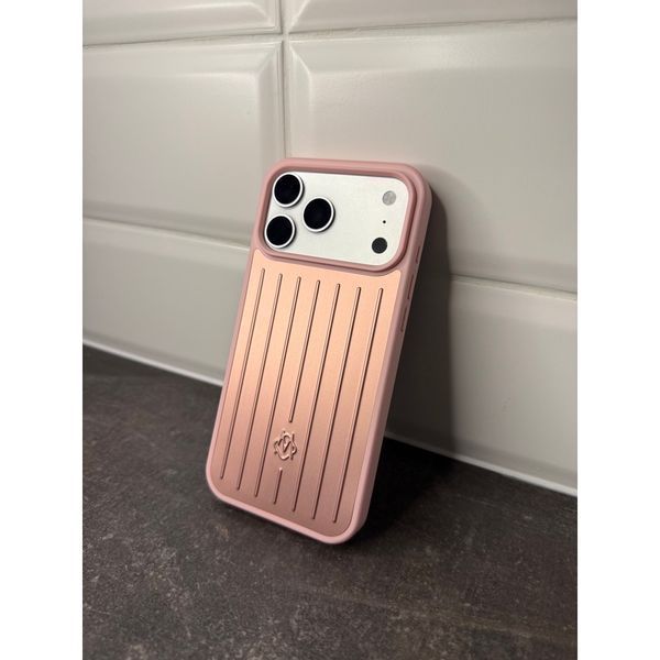 Алюмінієвий кейс для iPhone 17 Pro Max / 18 Pro Max &mdash; рожевий OC-ALU-17PM18PM-PK купити в інтернет-магазині Oriental Case в Києві від українського бренду Orientalcase ✅